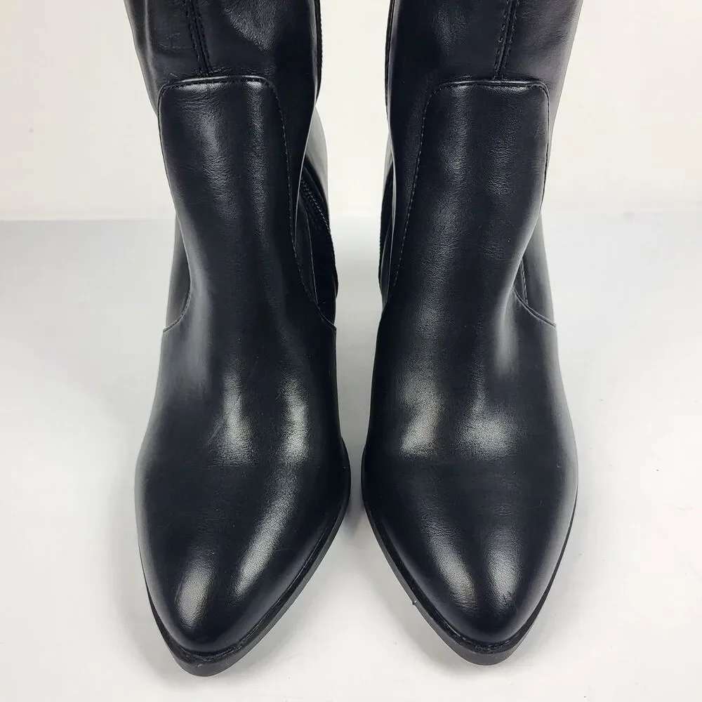 DV By Dolce Vita Women's Gollie Over The Knee Faux leather Boots Black Size 6